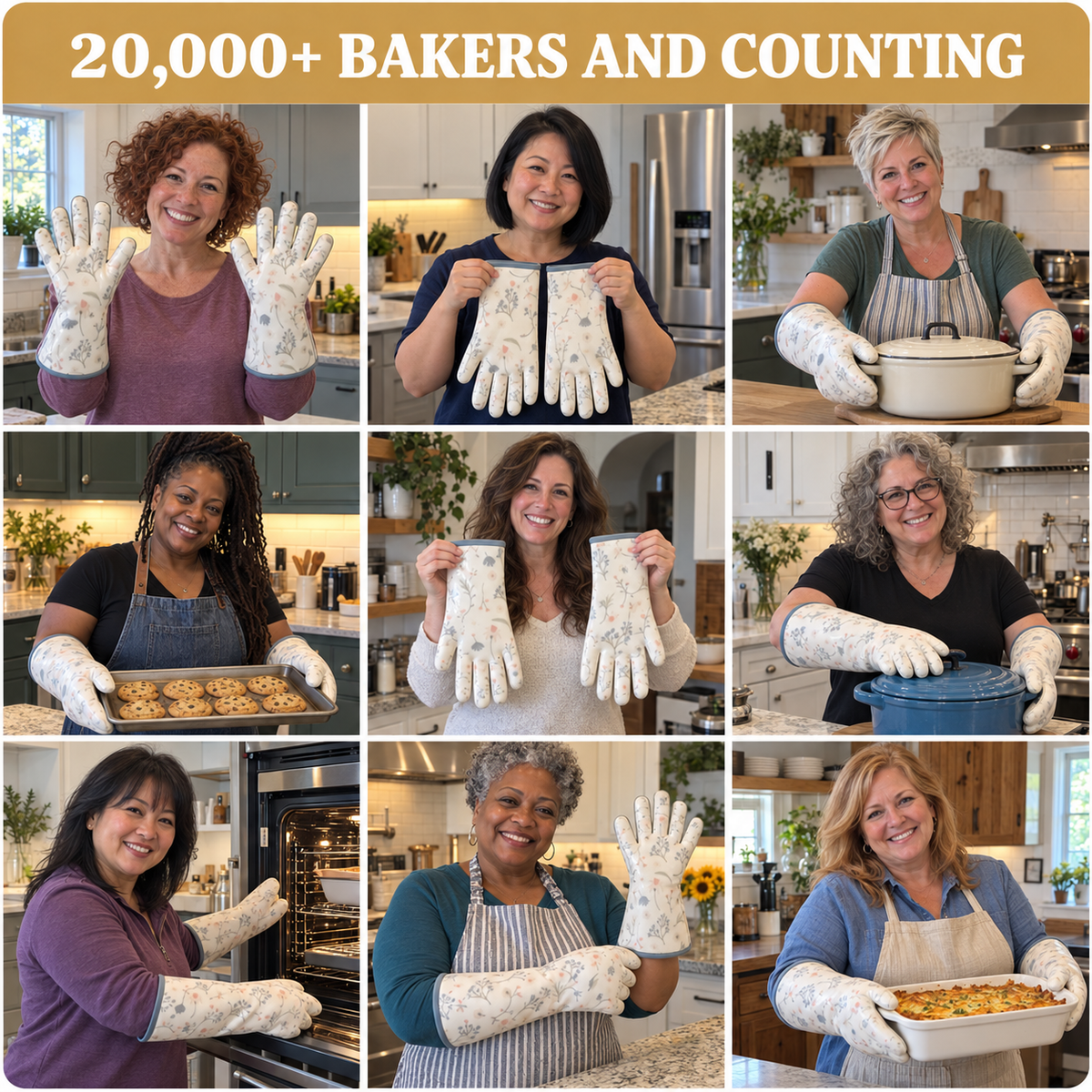 The Baker's Glove™ – Heat-Proof Oven Gloves